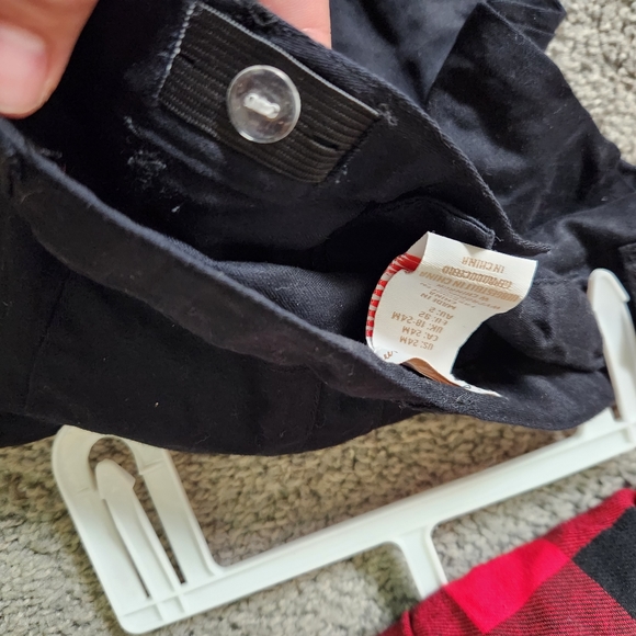 🆕Tommy Bahama Kids Red/Black Buffalo Plaid Button Up Shirt and Pants Size 24M - Picture 8 of 11